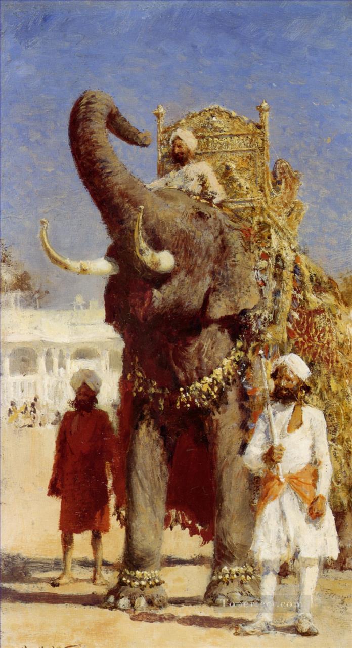 edwin lord weeks the rajahs elephant Oil Paintings